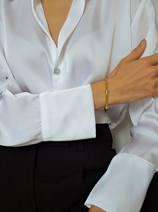 The Bamboo Harmony Hoops - SABI STORE