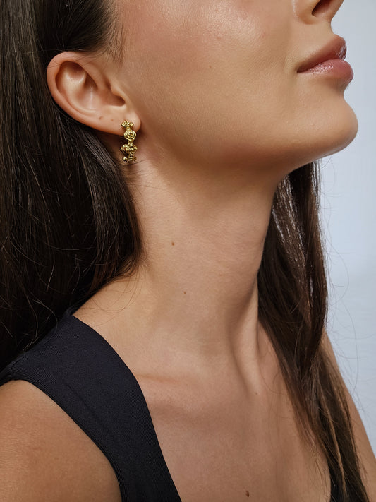 The Blossom Hoop Earrings - SABI STORE