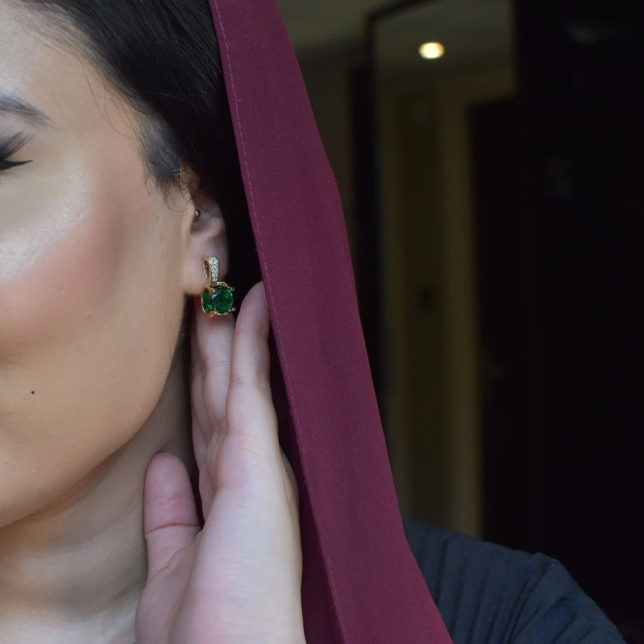 Gemstone Silver Earrings