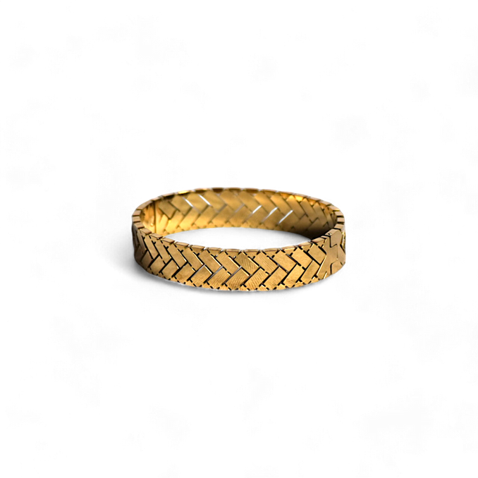 The Chevron Weave Bangle