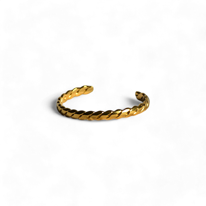 Textured Gold Crescent Hoop Earrings