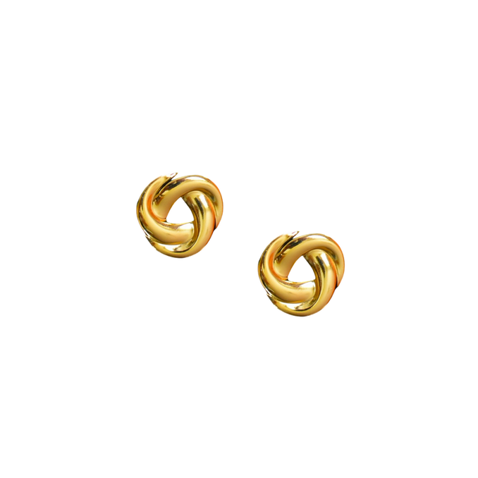 The Gold Knot Stud Earrings