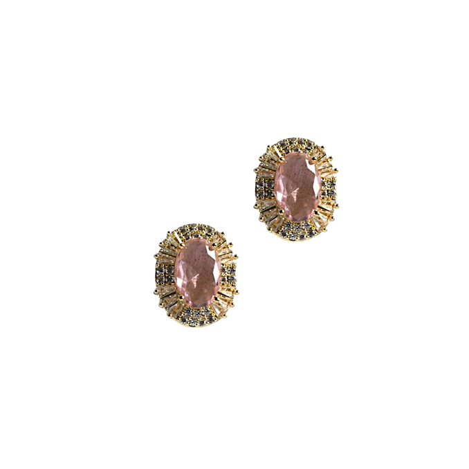 The Rose Oval Studs