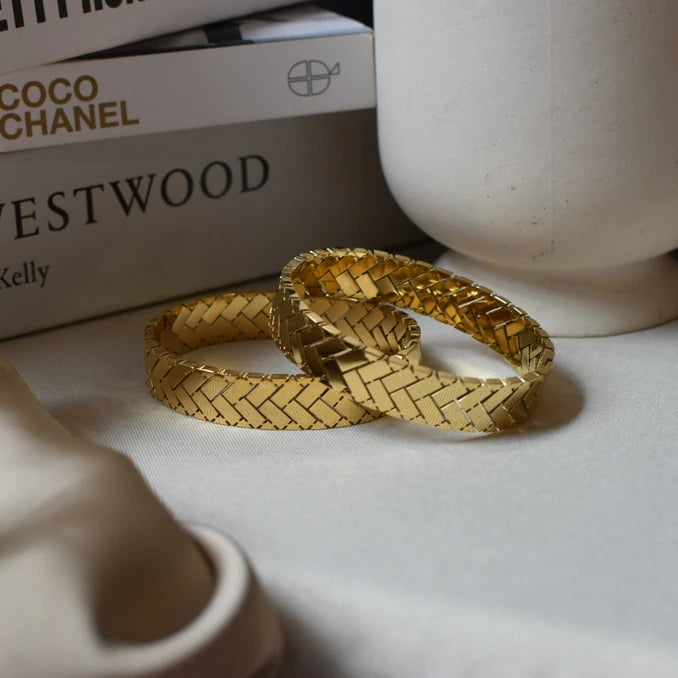 The Chevron Weave Bangle