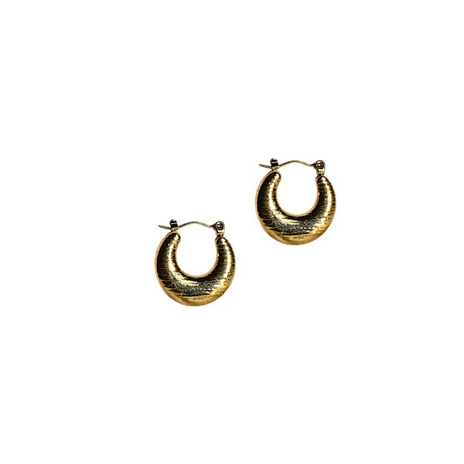 Sculpted Curve Hoops