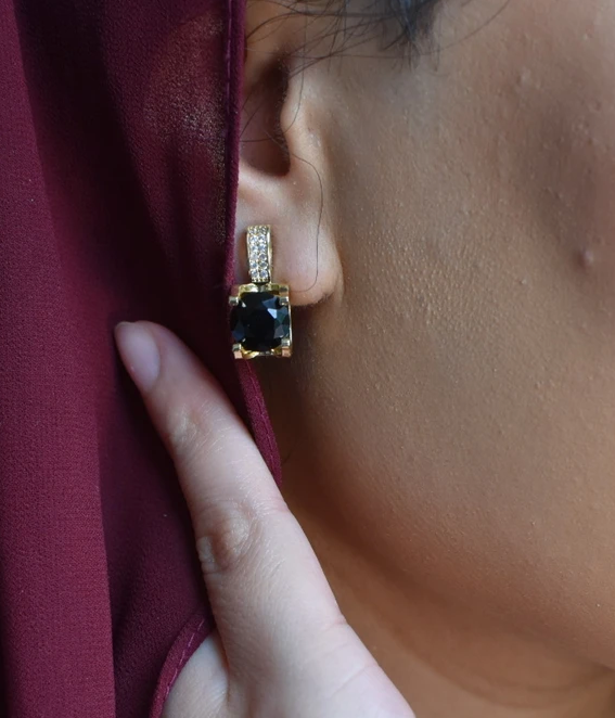 Gemstone Silver Earrings