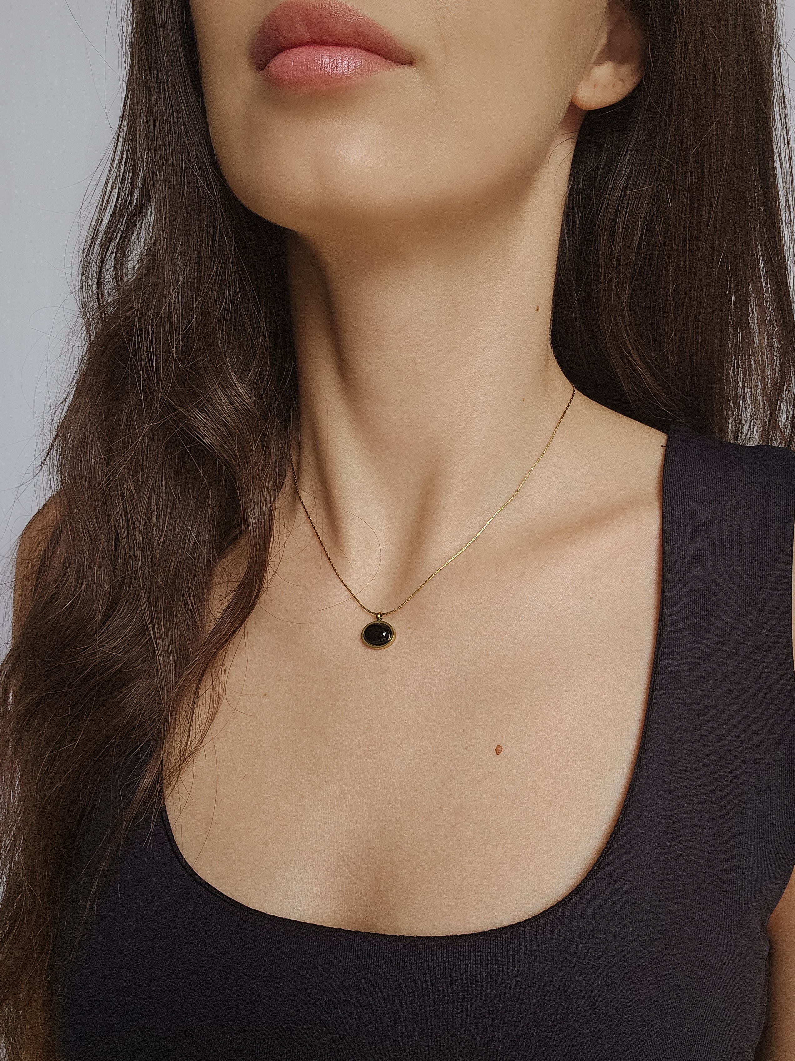 The Minimalist Gold Circle Necklace - SABI STORE