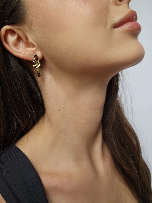 Twist Knot Stud Earrings