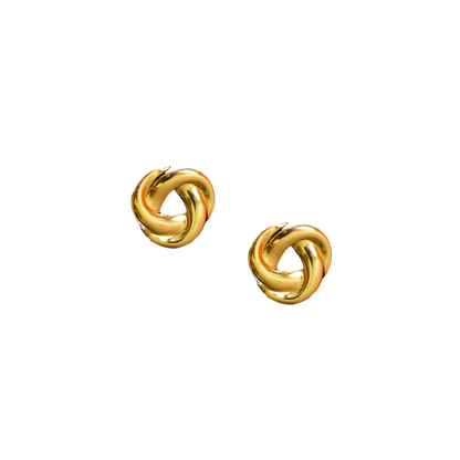 The Gold Knot Stud Earrings