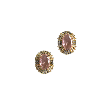The Rose Oval Studs