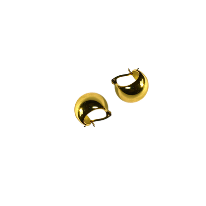 The Gold Crescent Hoop Earrings