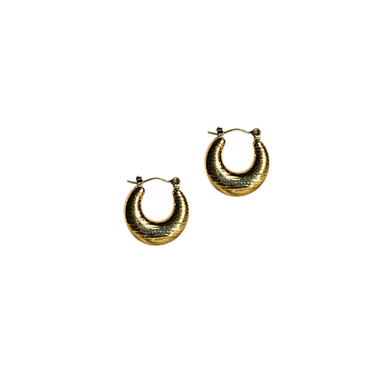 Sculpted Curve Hoops